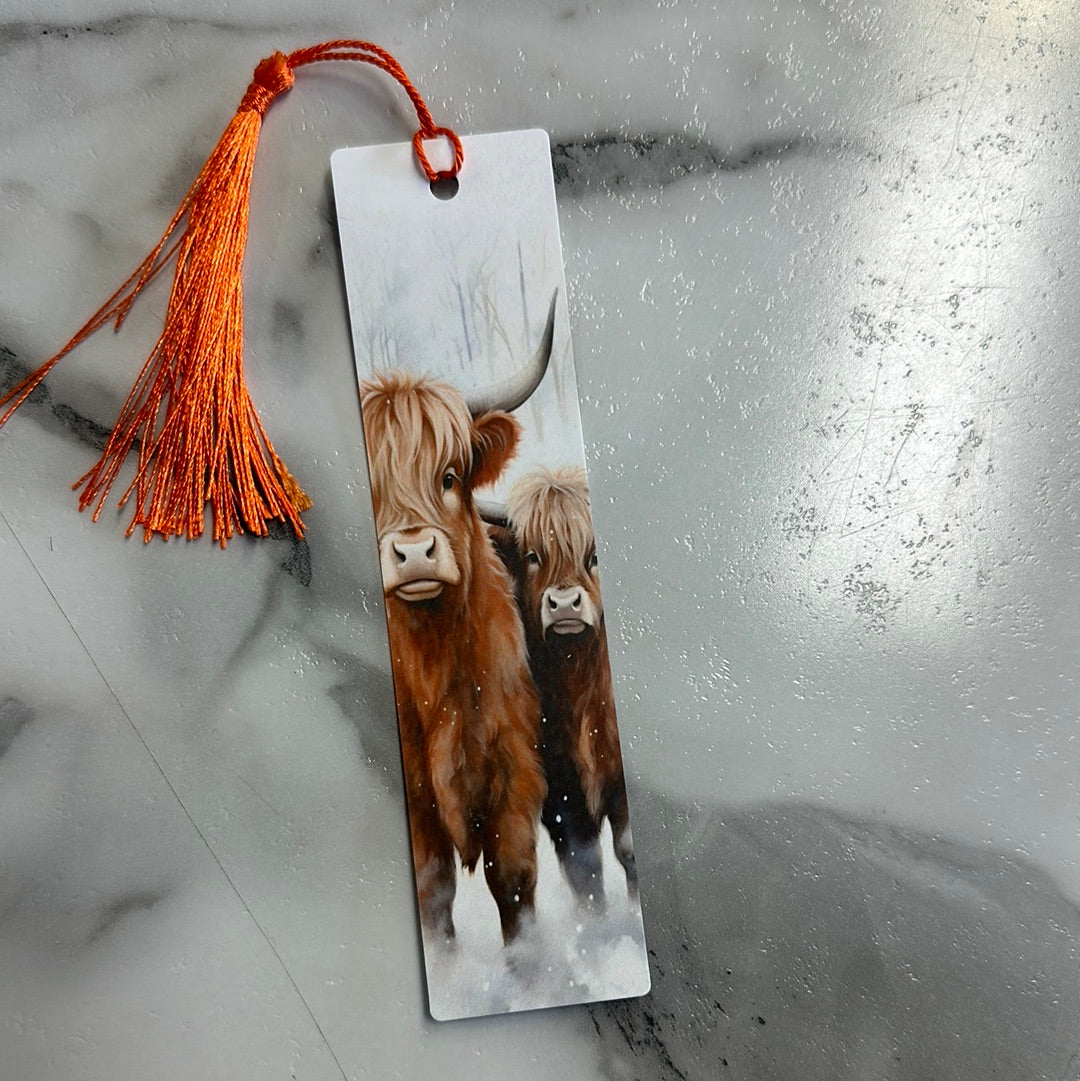 Wide Plastic Bookmarks w Tassels for Sublimation
