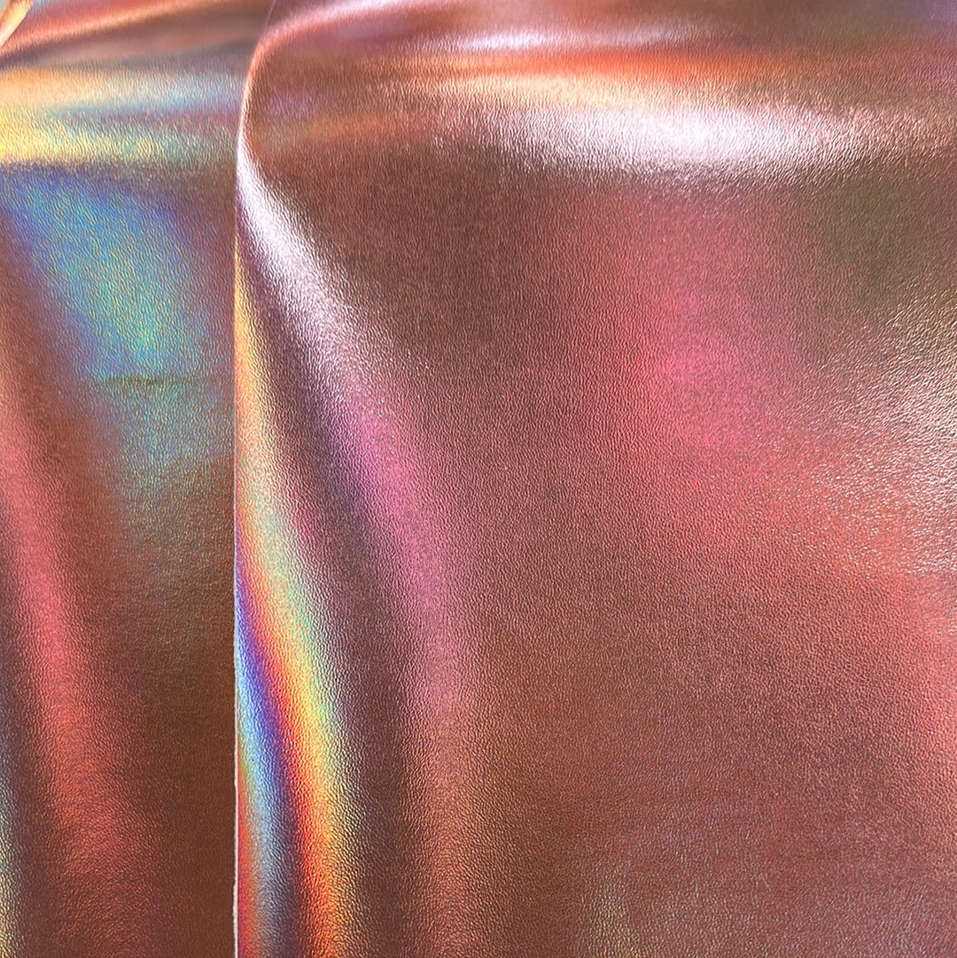 Faux Leather Light Blush Pink Metallic Shimmer