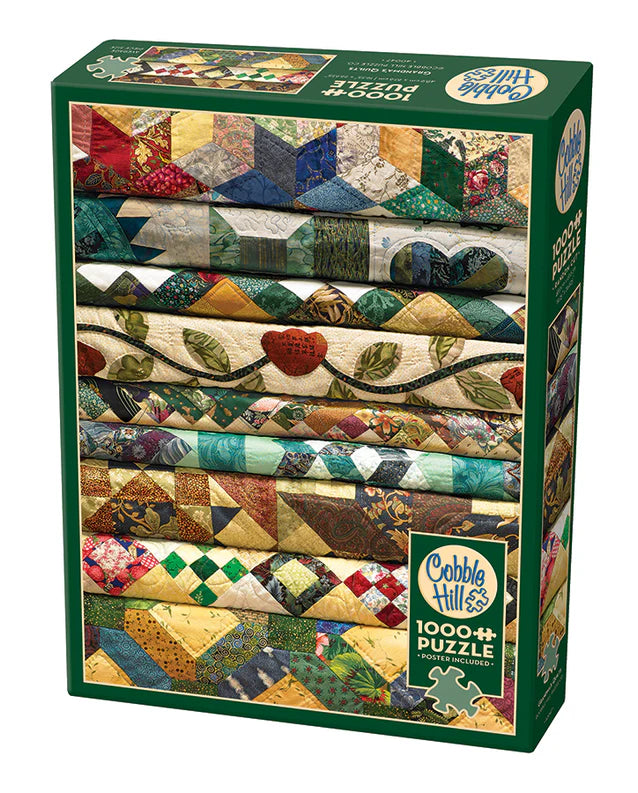 Grandmas Quilts 1000 Pc puzzle by Cobble Hill