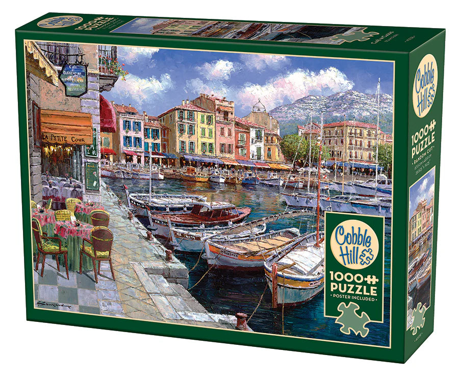 Cafe in Cassis 1000 Pc puzzle by Cobble Hill