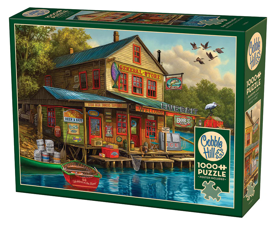 Bob's Beer and Bait 1000 Pc puzzle by Cobble Hill
