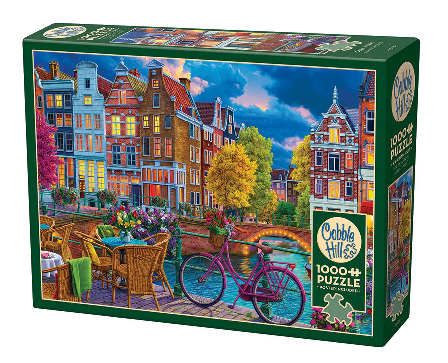 Cozy Street 1000 Pc puzzle by Cobble Hill