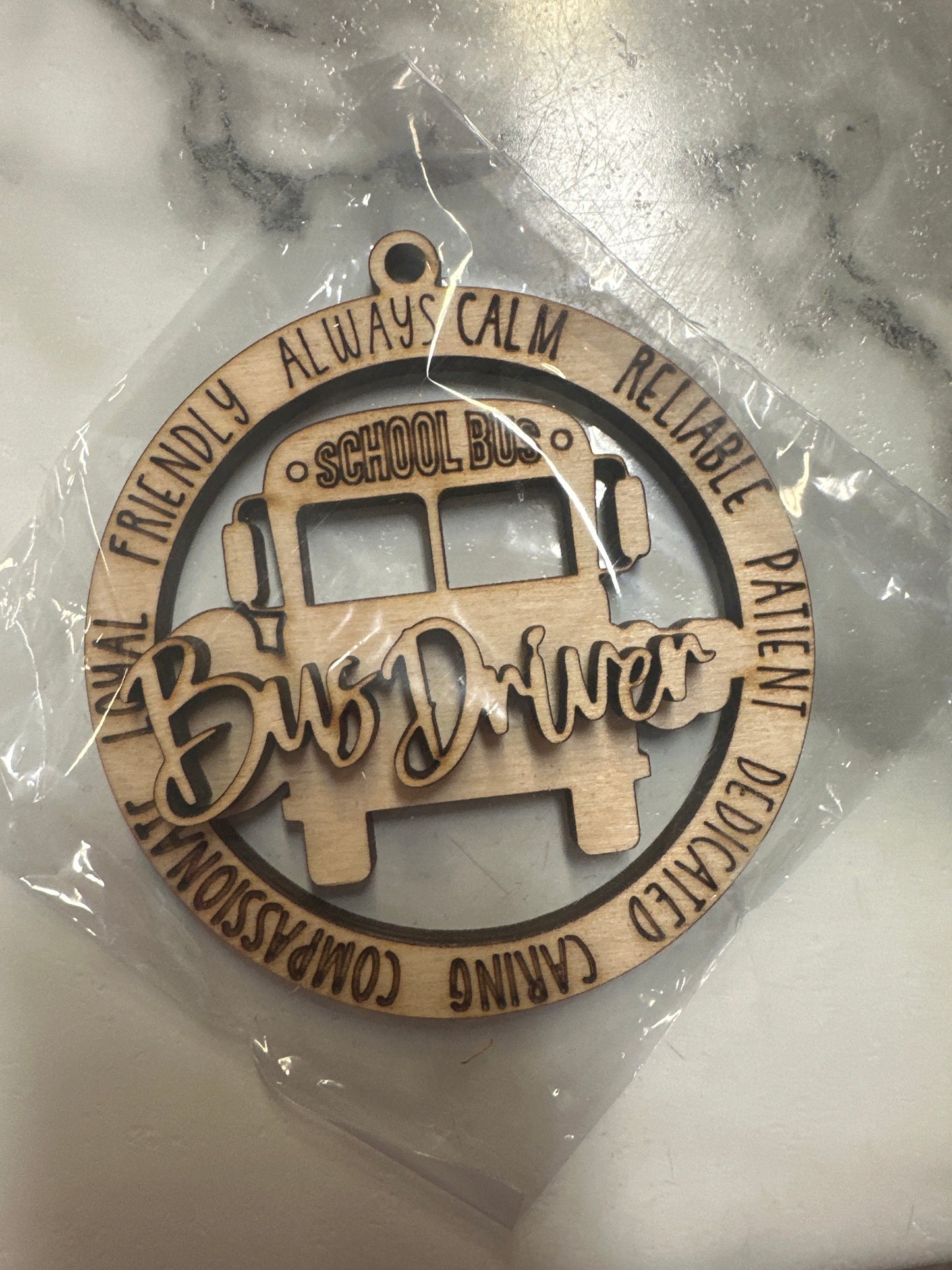 Bus Driver 2 layer Ornament DIY