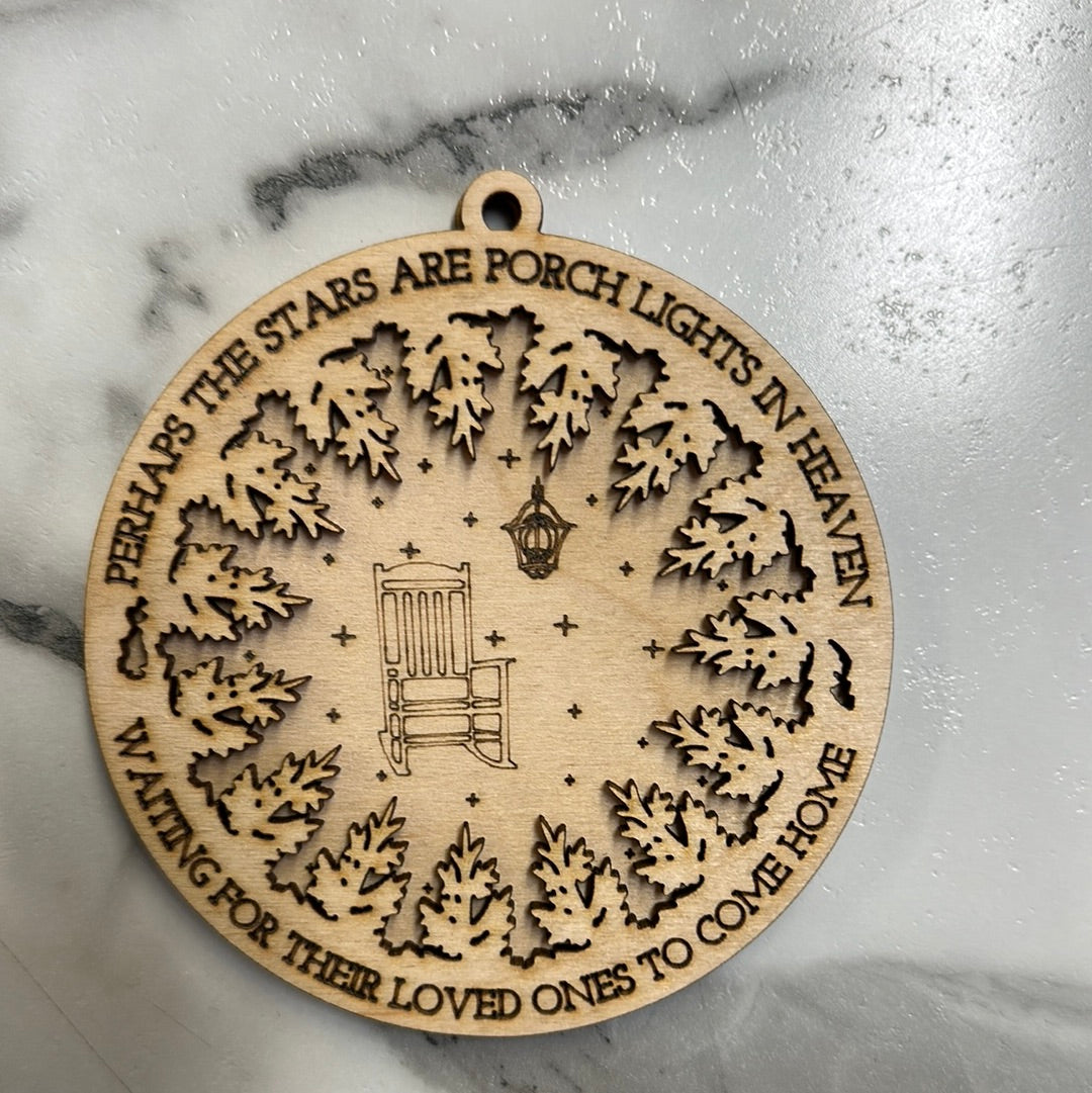 Stars are Porch Lights Ornament DIY