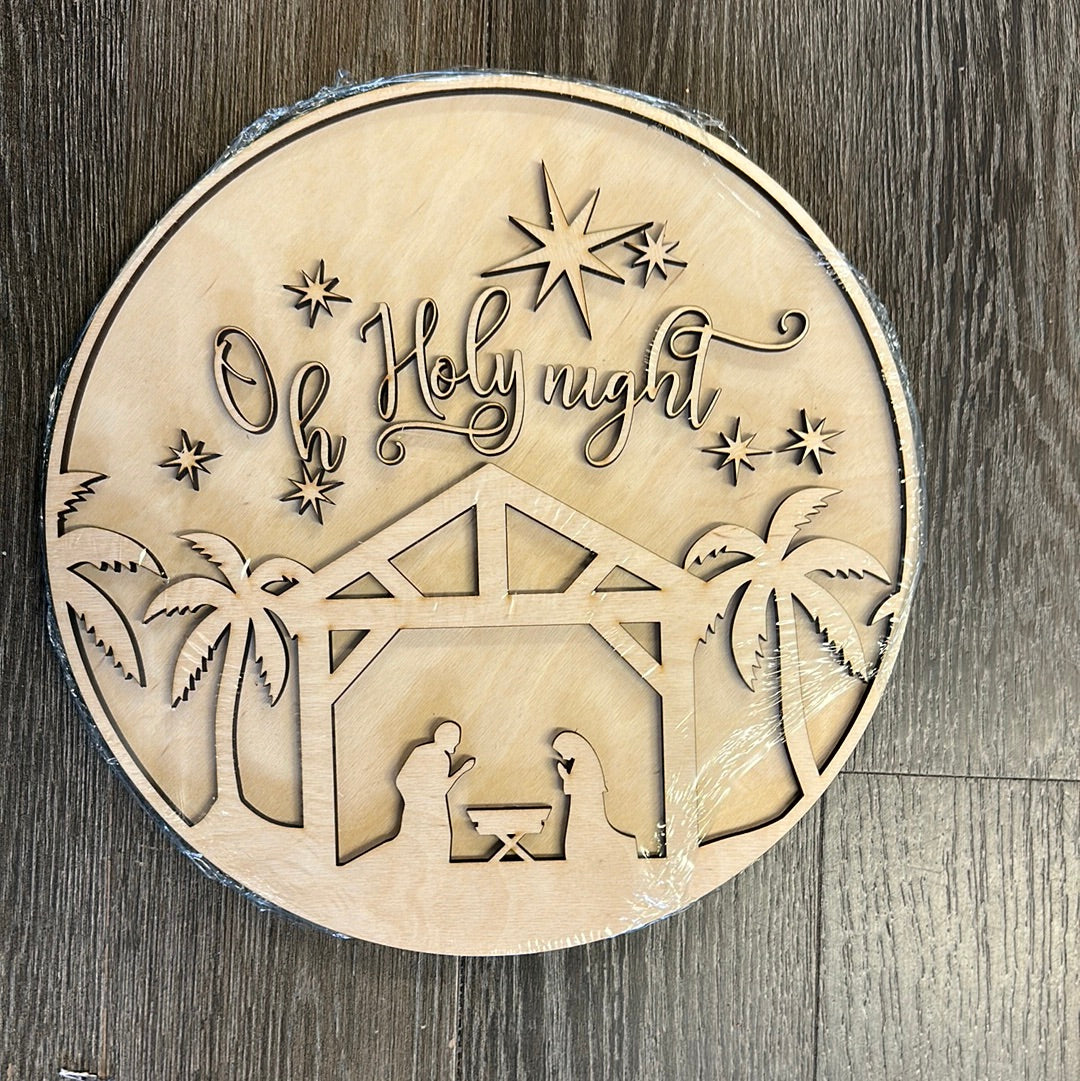 Oh Holy Night DIY Sign