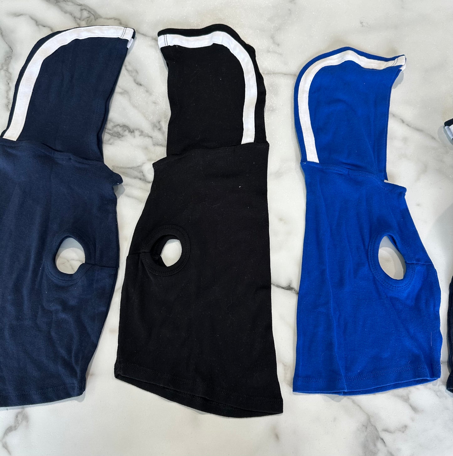 Dog Shirt with striped hood