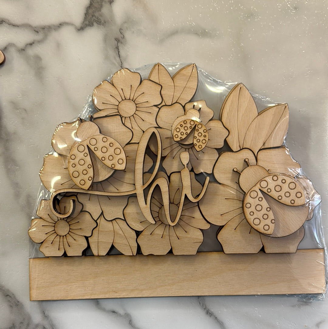 Interchangeable welcome sign INSERTS Diy Ladybugs
