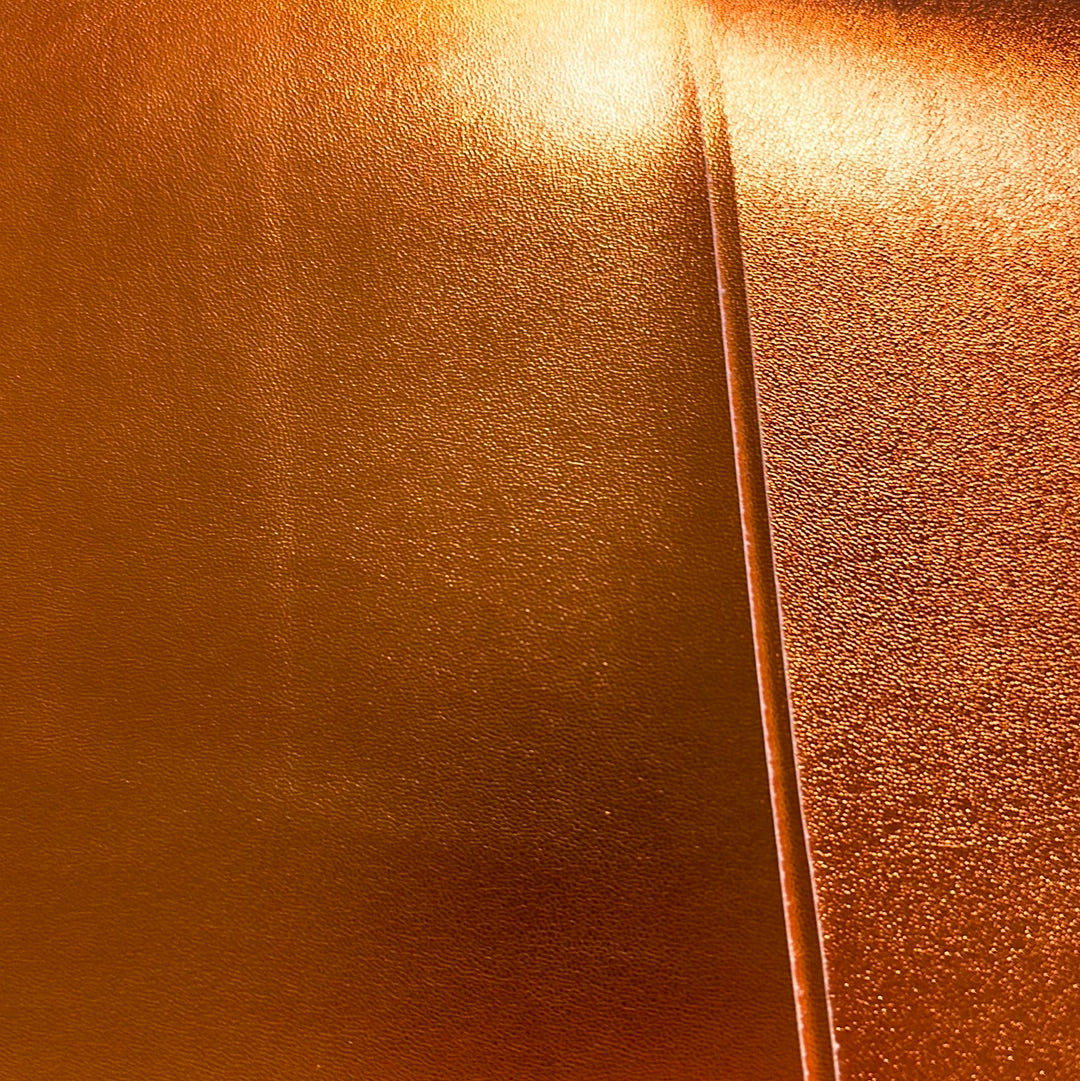 Faux Leather Copper Metallic Shimmer