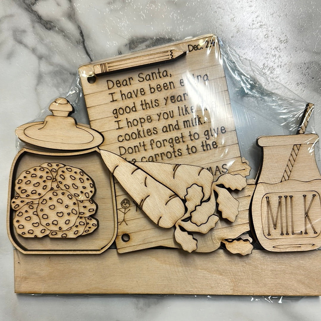 Dear Santa Interchangeable INSERTS Diy