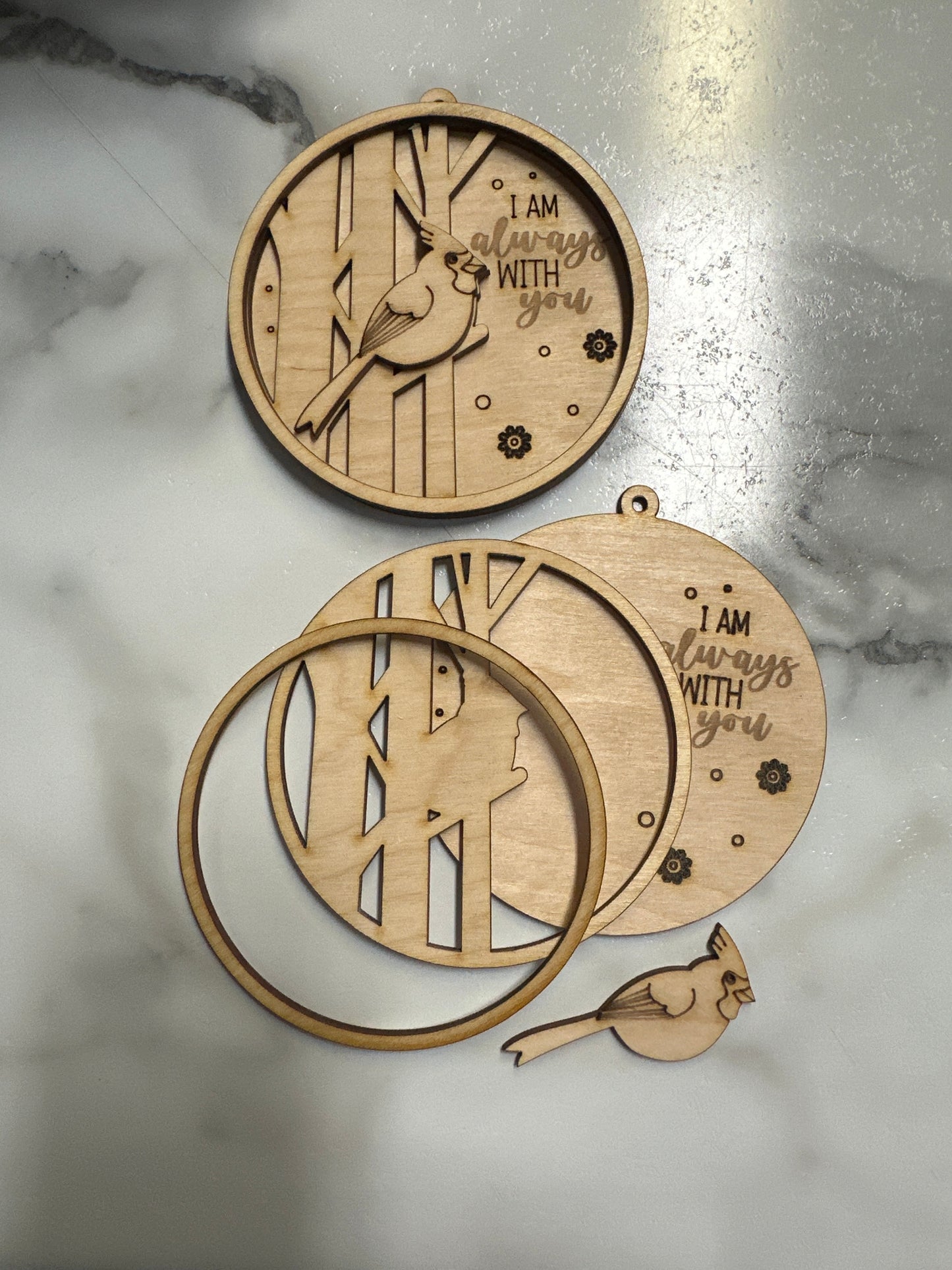 Cardinal Always with you Ornament DIY