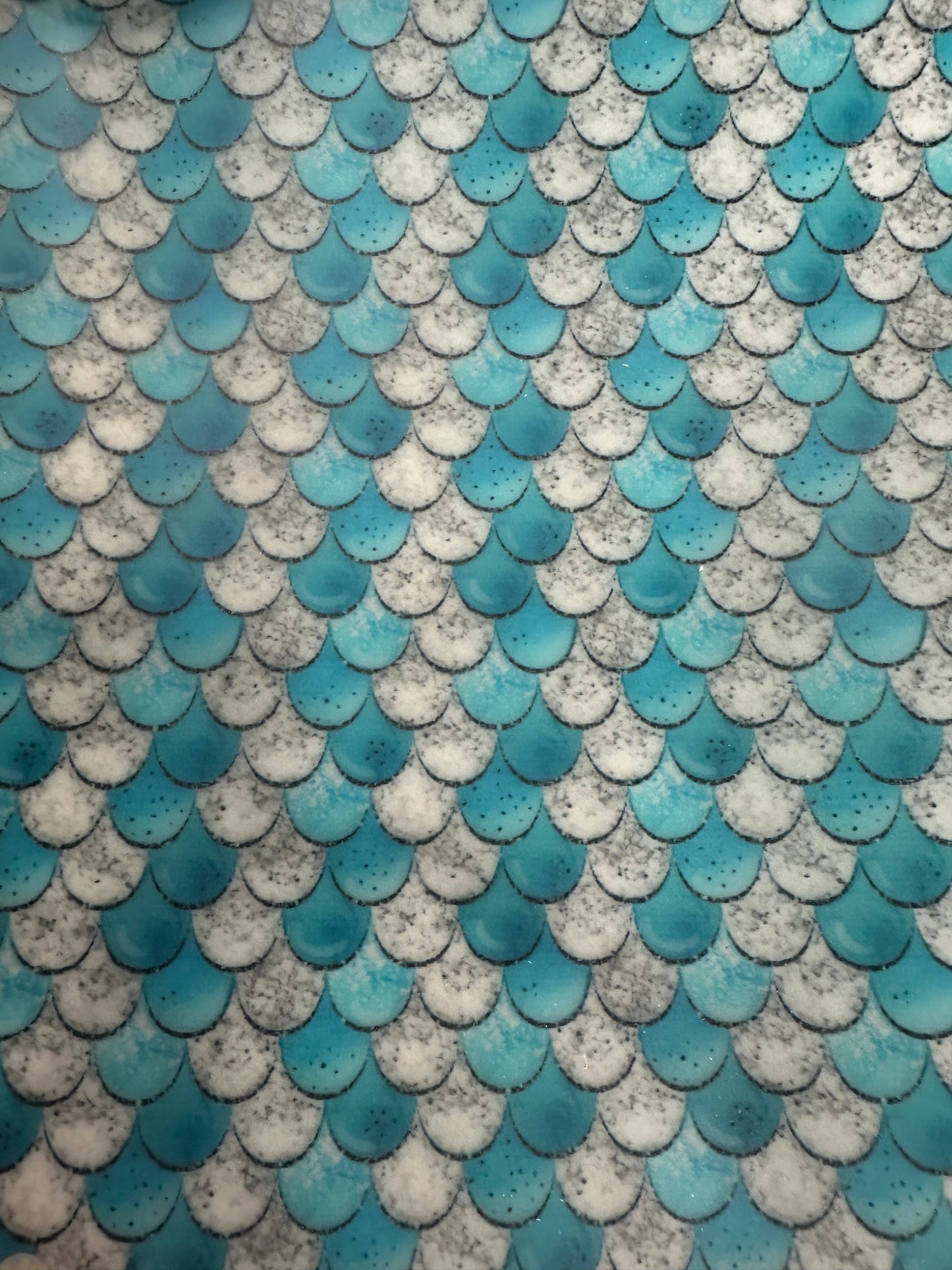 Mermaid Scales Jelly Faux Leather ROLL