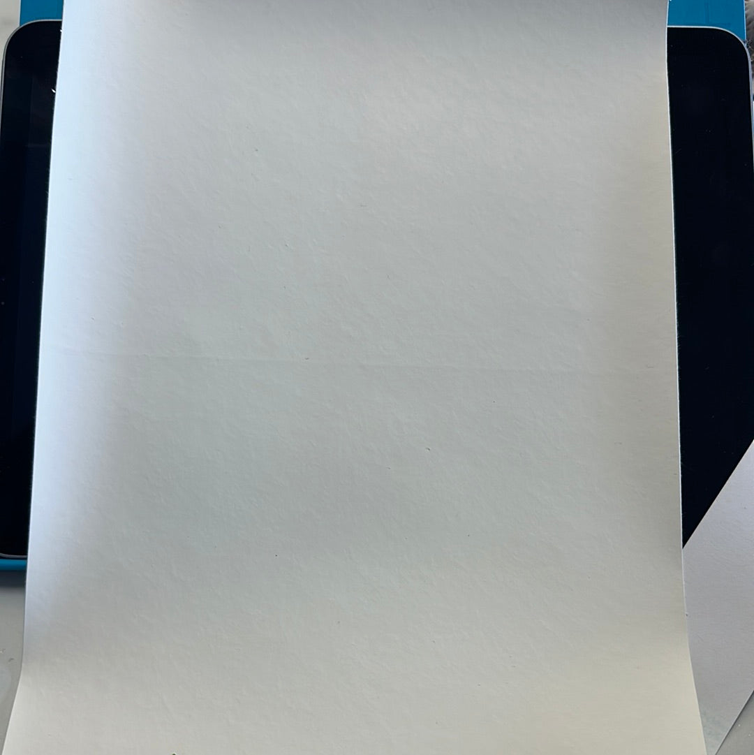 Faux Leather Matte White Smooth Surface