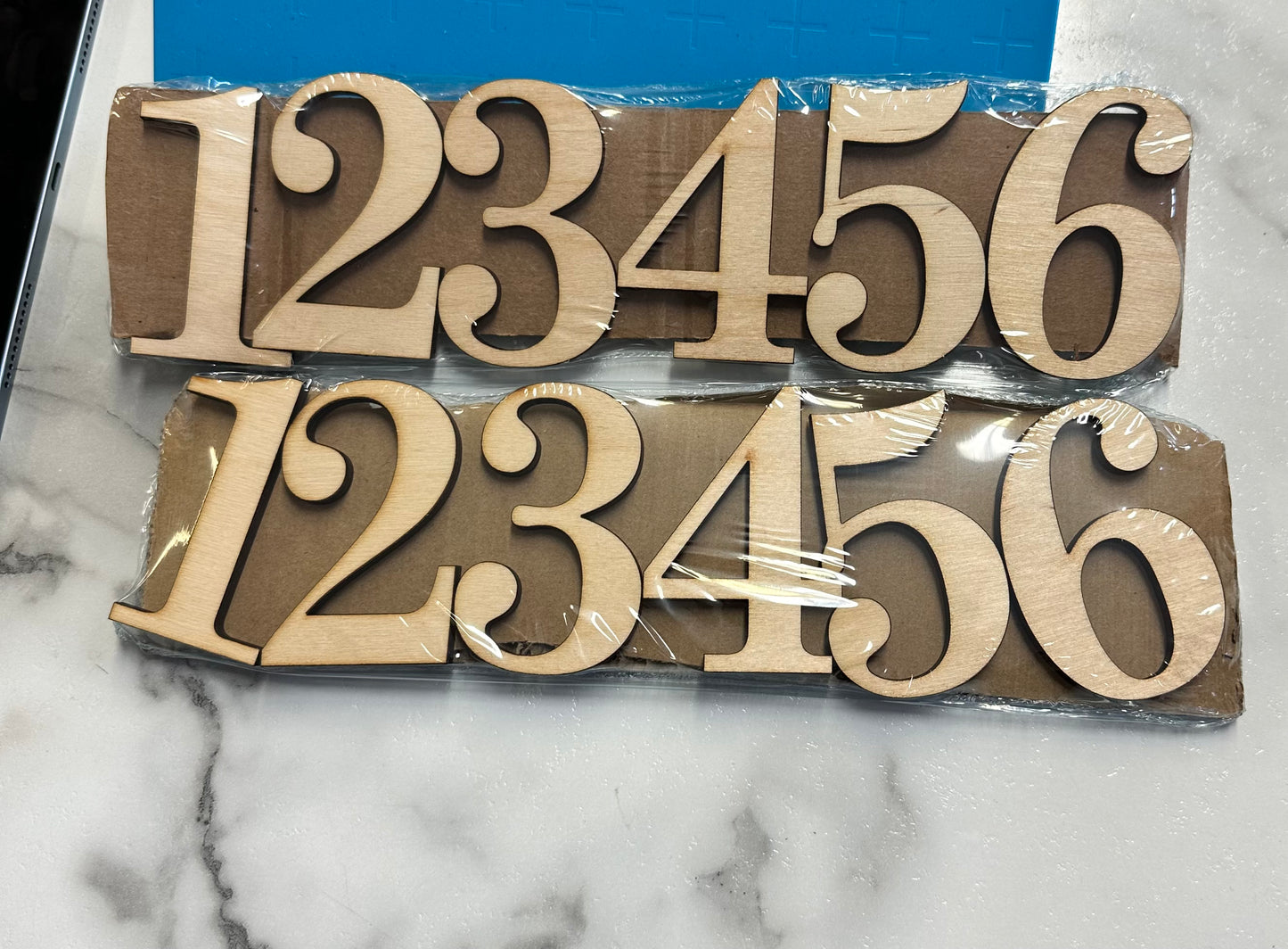 Growth Chart Numbers 1-6 Birch Cutout DIY