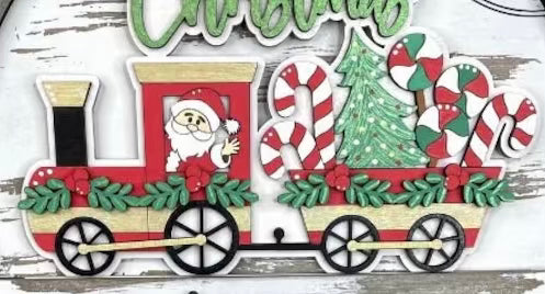 Christmas Train Insert for Interchangeable welcome sign DIY