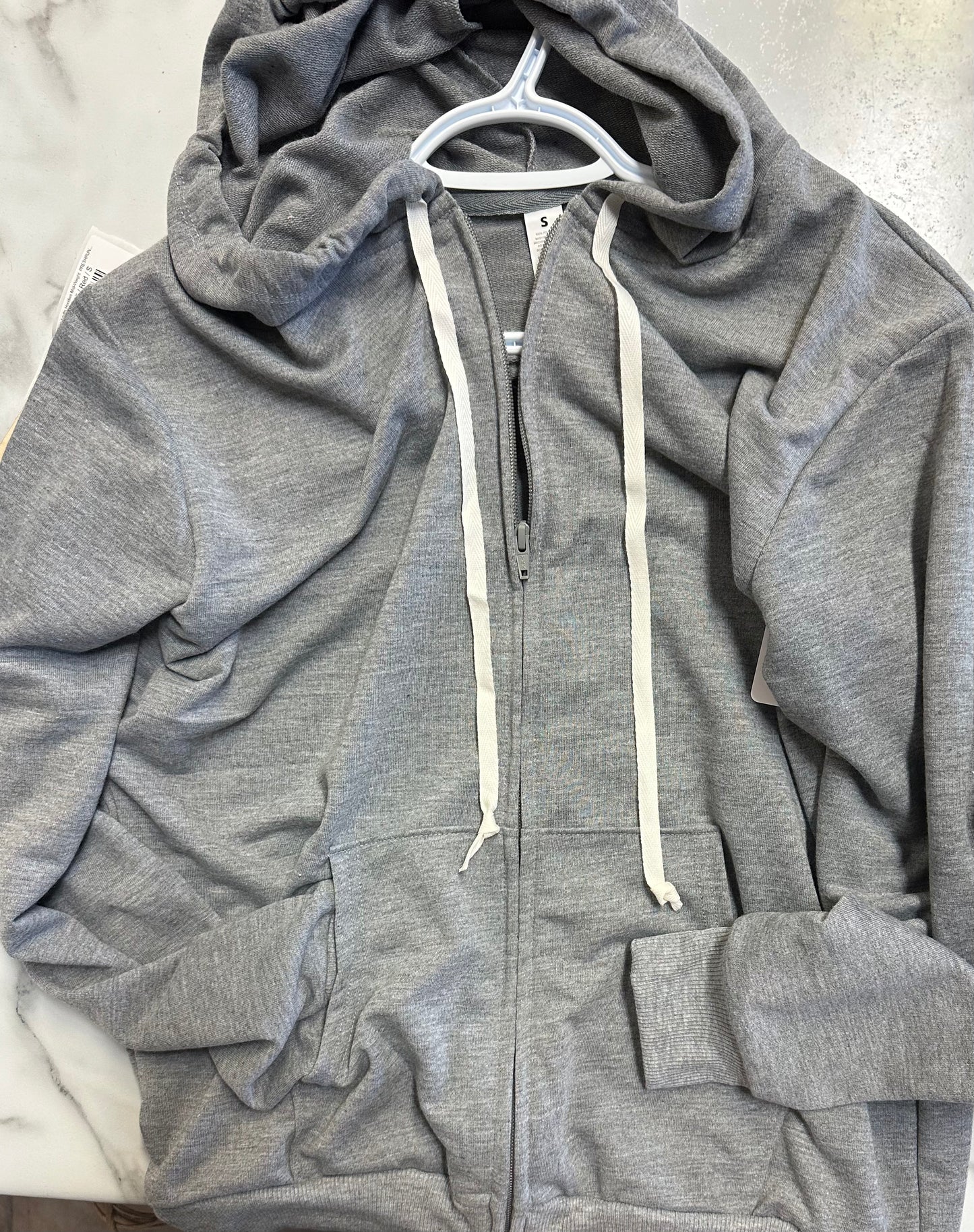 Sublimation ZIP Up Hoodies - GREY