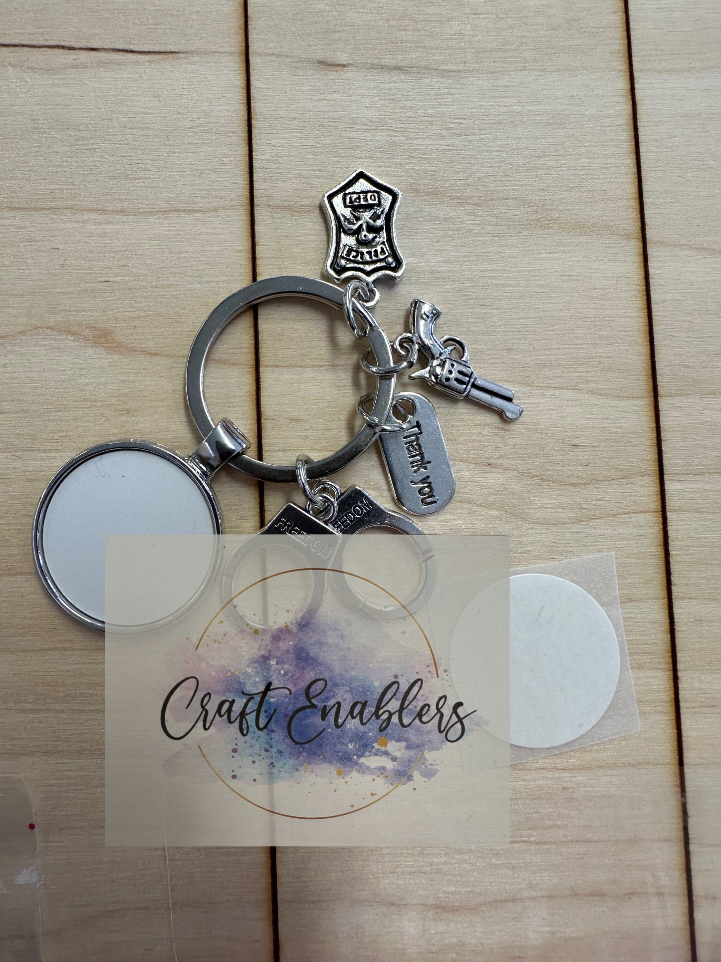 Police Keychain for Sublimation