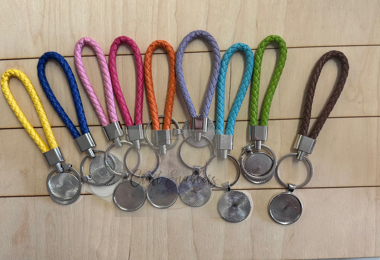 Braided Style Sublimation Leather keyring