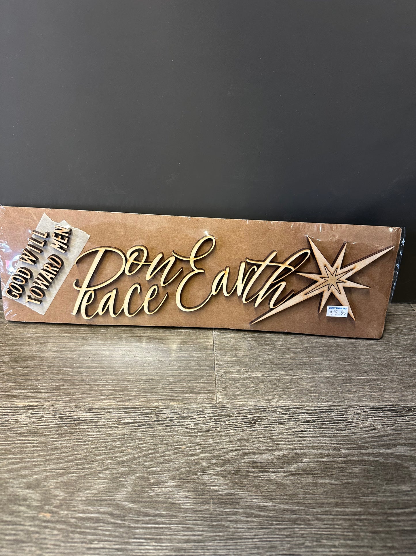 Peace on Earth DIY sign Cutouts