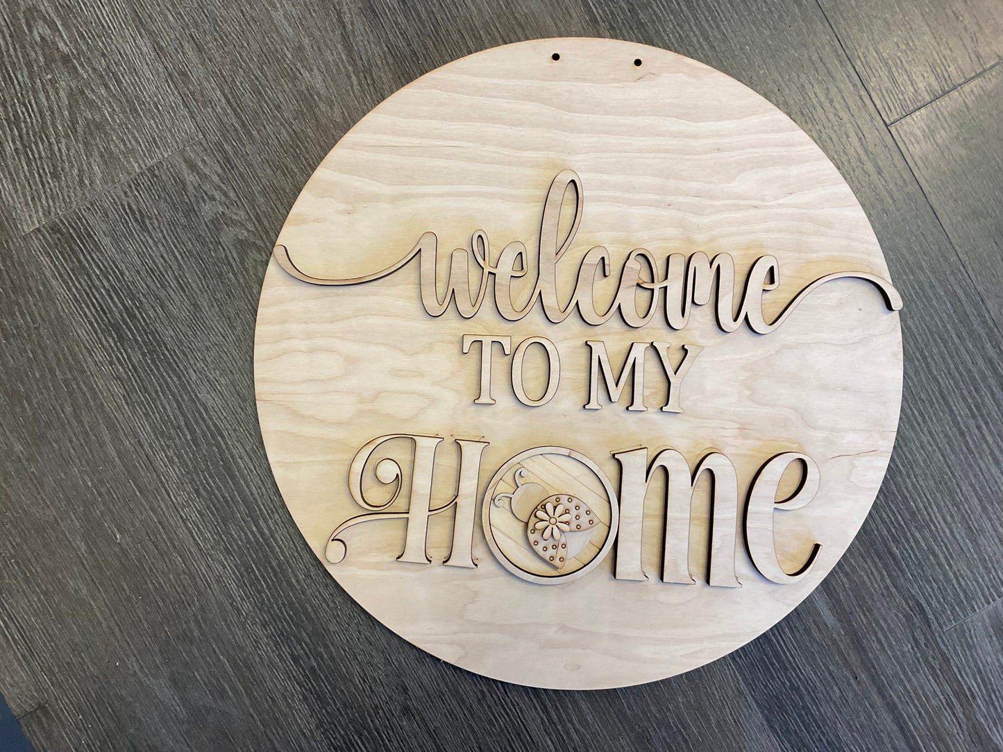 16” Welcome to our Home Interchangeable DIY