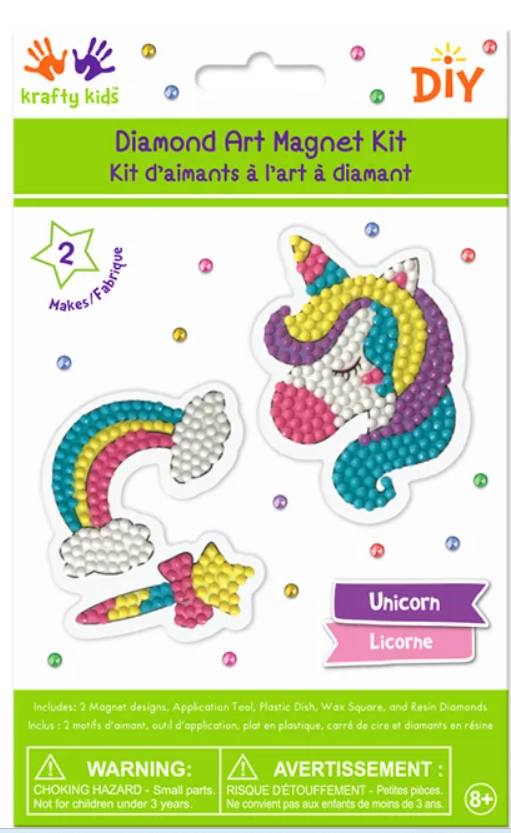 Diamond Art Magnet Kit - Unicorn