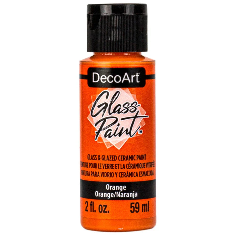 DecoArt Glass Paint- Orange