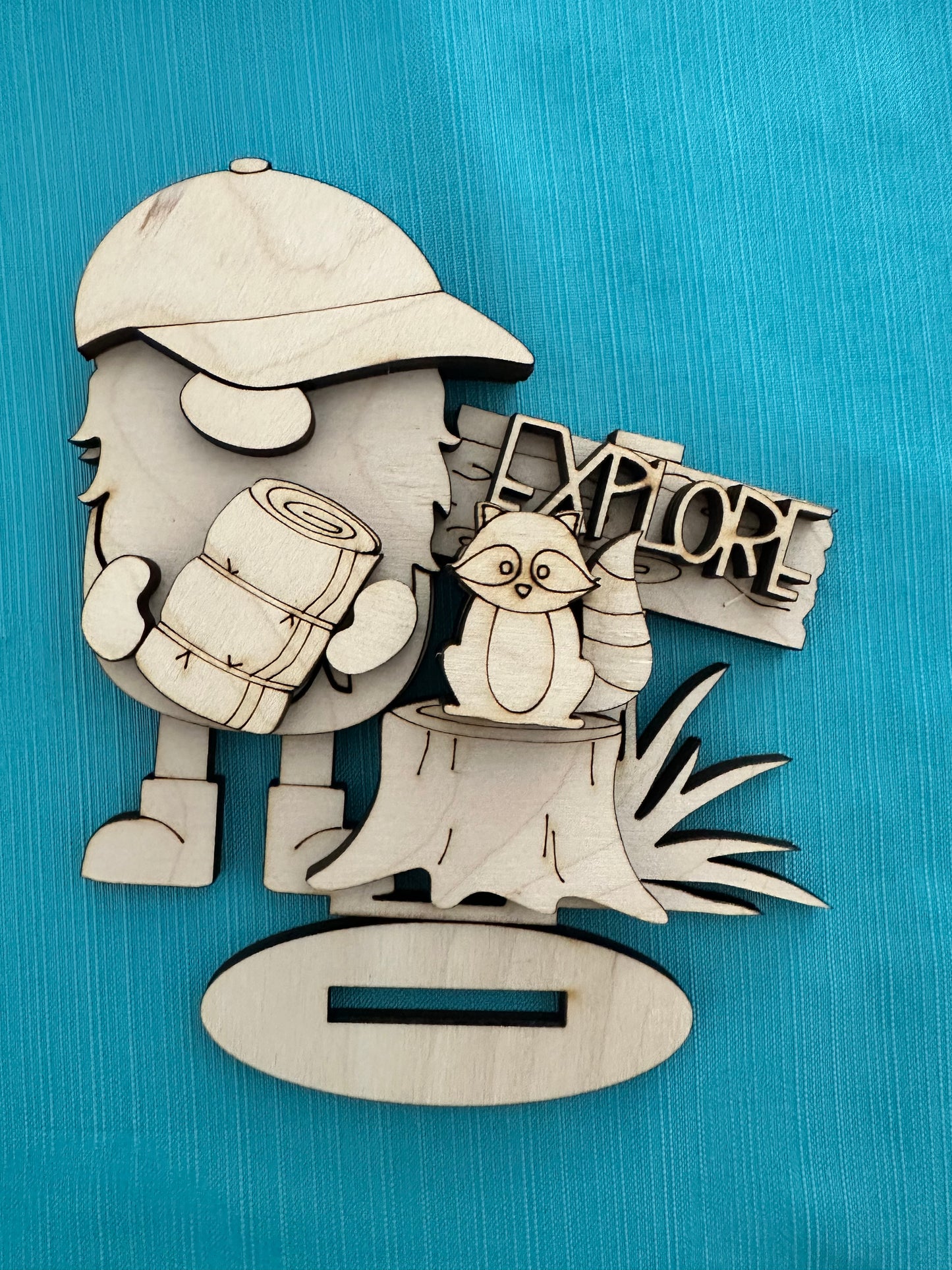 Camping Gnome Shelf Sitter DIY kit