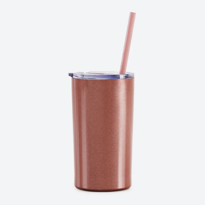 Maars Mini 12OZ Rose Gold Glitter Tumbler