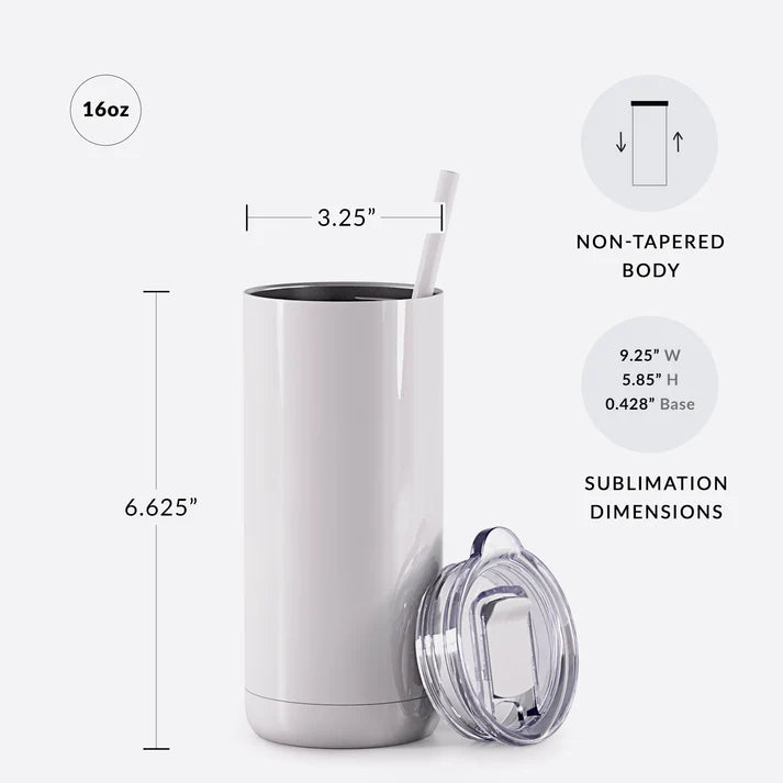 Maars 16 OZ Sublimation Gloss Tumblers