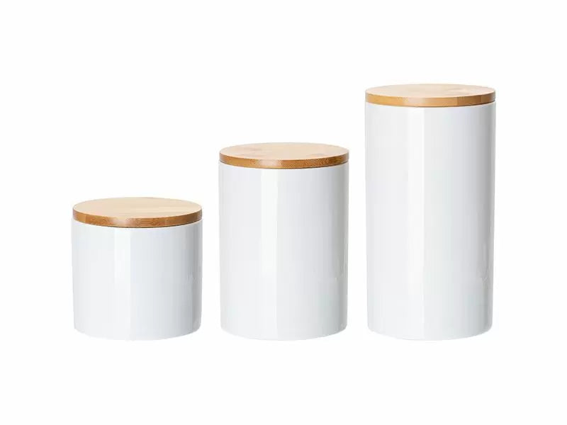 Ceramic Storage Jar Bamboo Lid for sub **PICKUP ONLY **