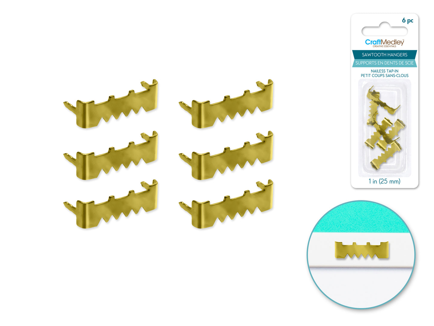 Sawtooth Hangers Nailess