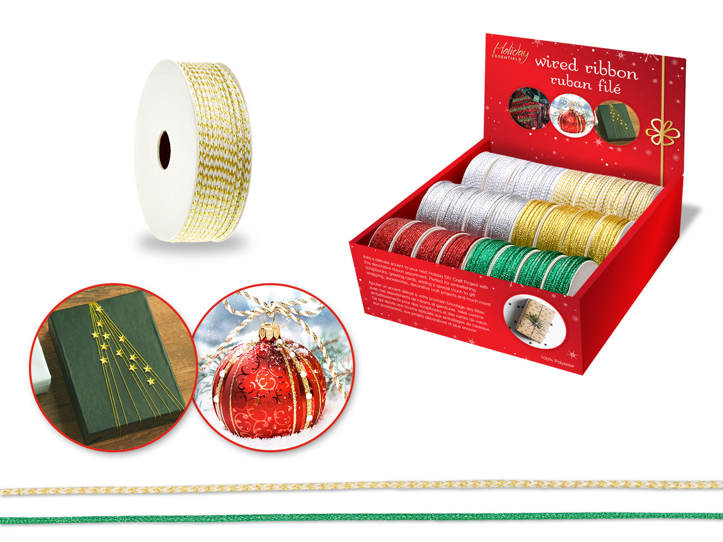 Holiday Wired Ribbon