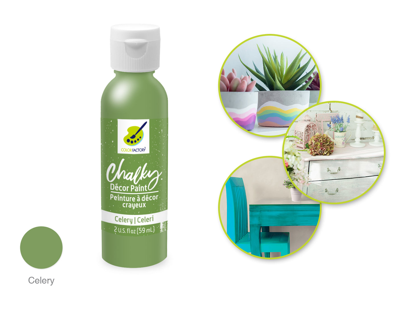 Chalky Decor Paint - Celery