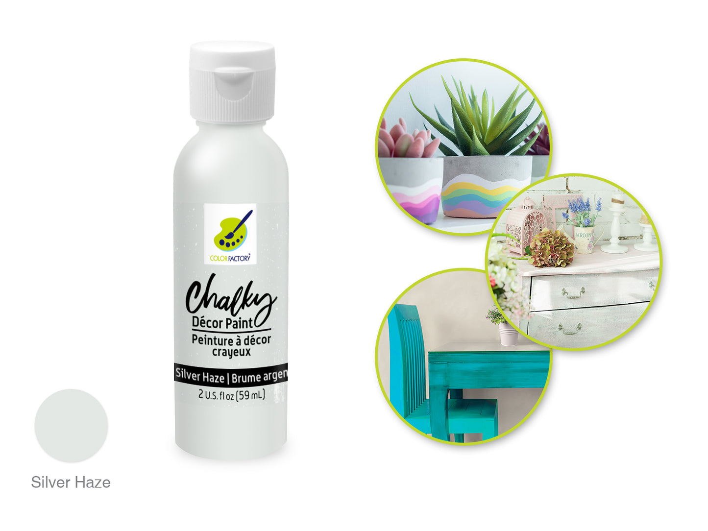 Chalky Decor Paint - Silver Haze