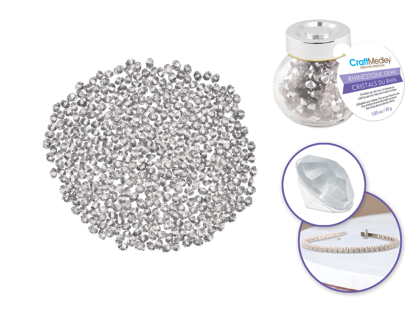 Rhinestones Gems - Crystal