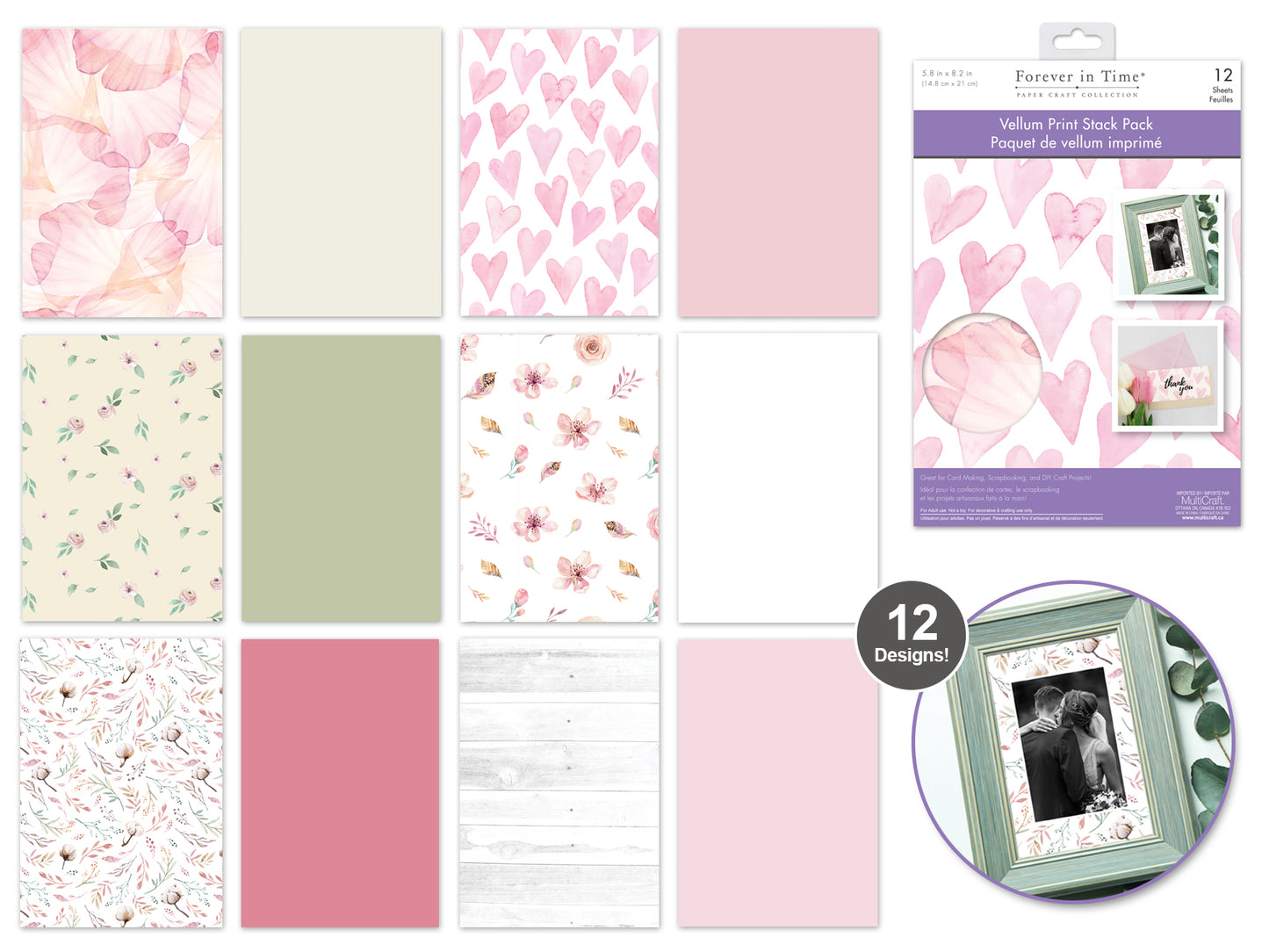 Vellum Print Stack Pad - Dainty