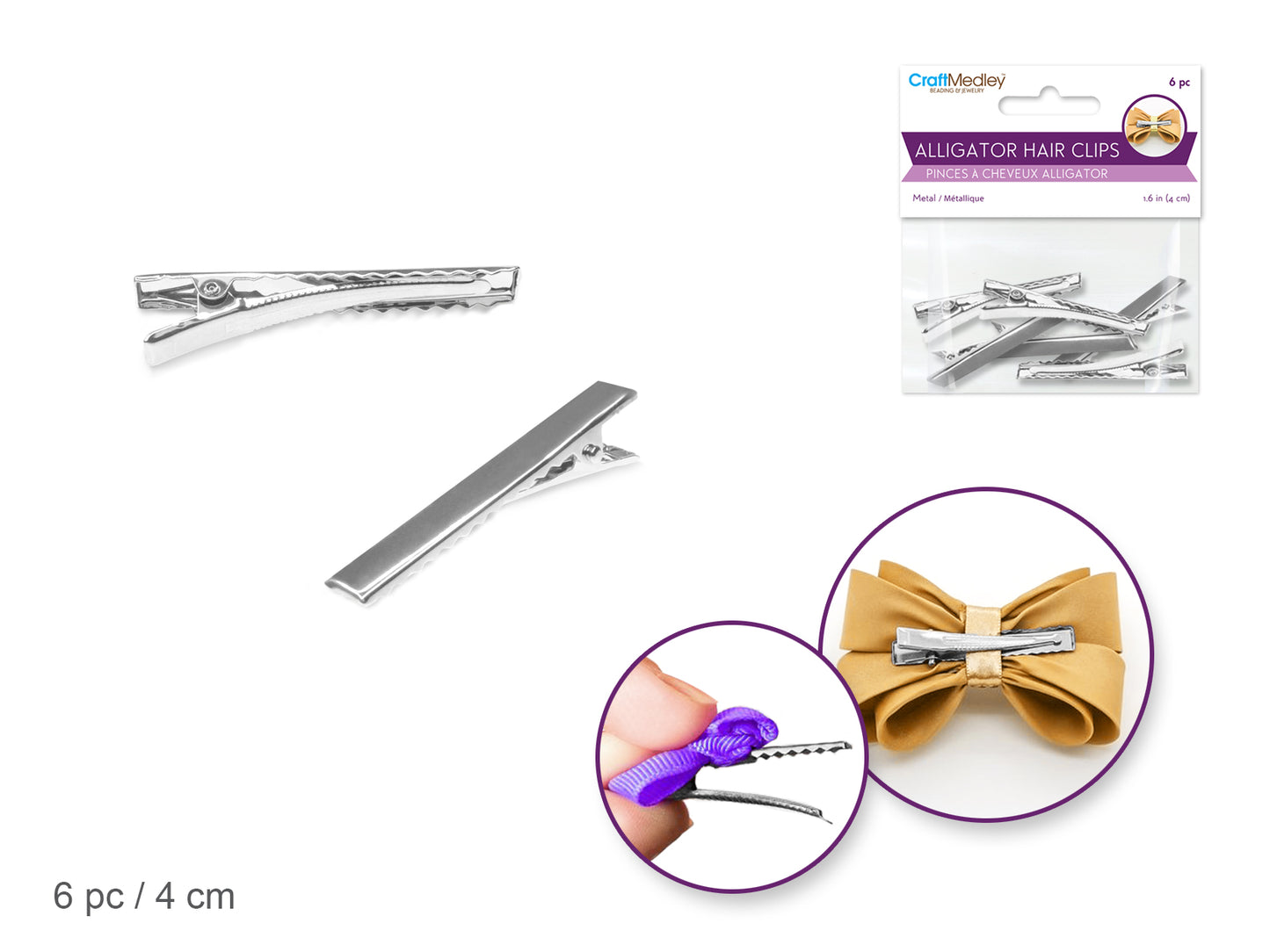 Alligator Hair Clips 4cm