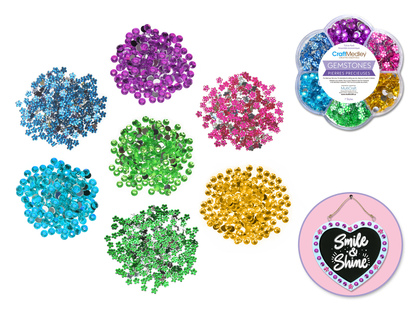 Gemstones Assorted w Case