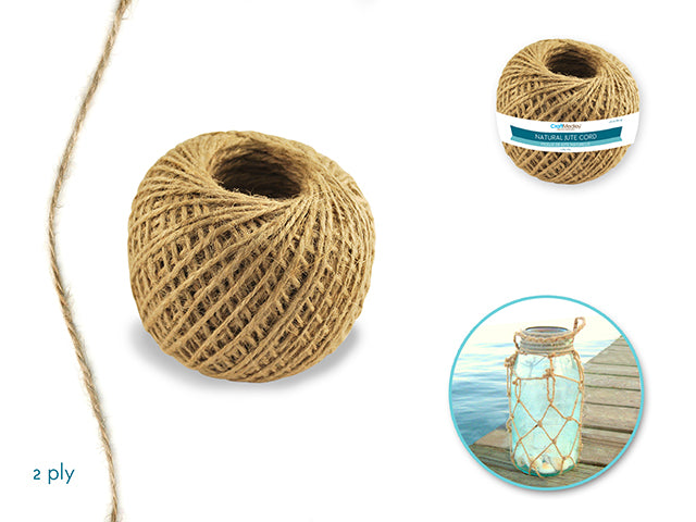 Natural Jute Cord 2ply 80g