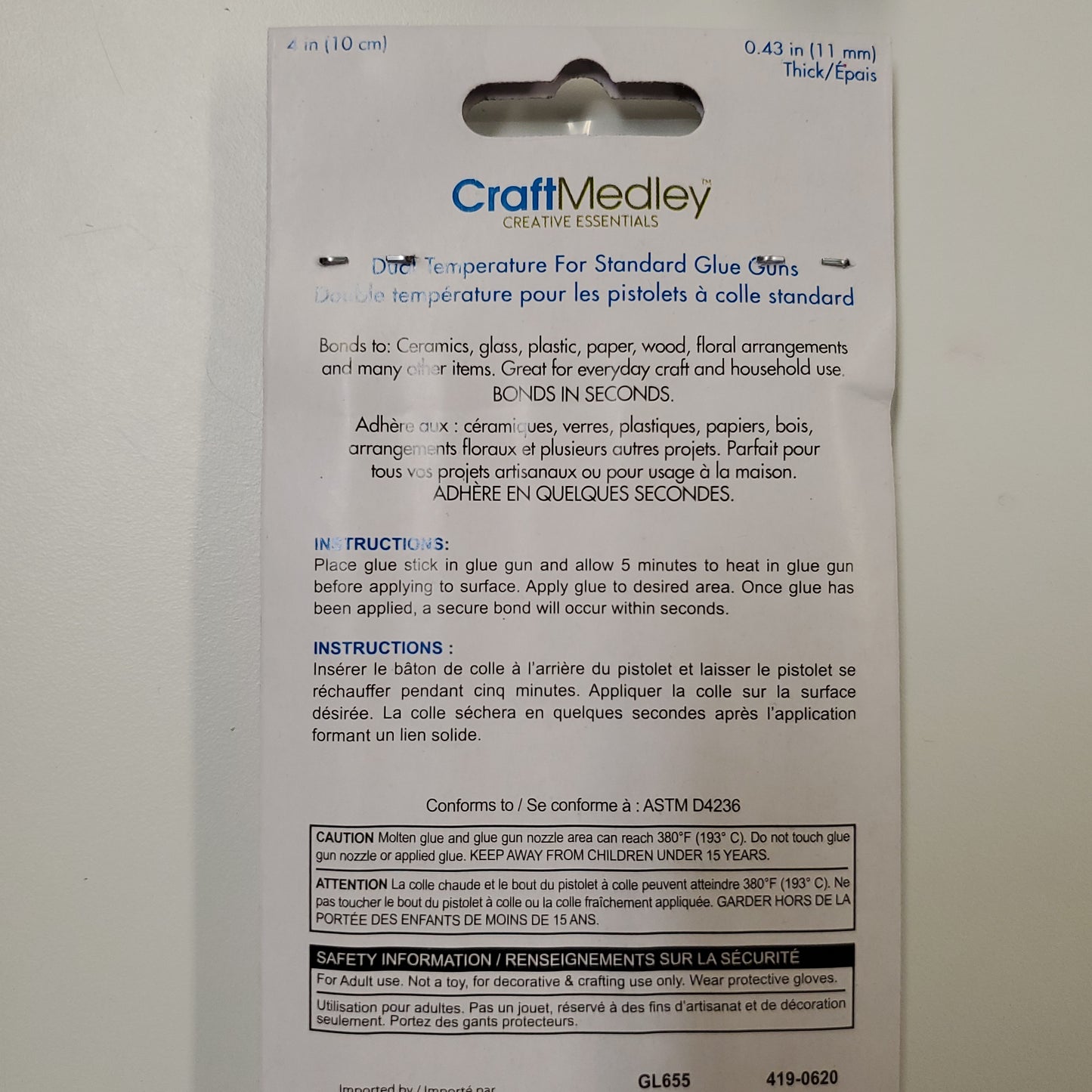 Glue Sticks 4 Inch Regular Dual Temp