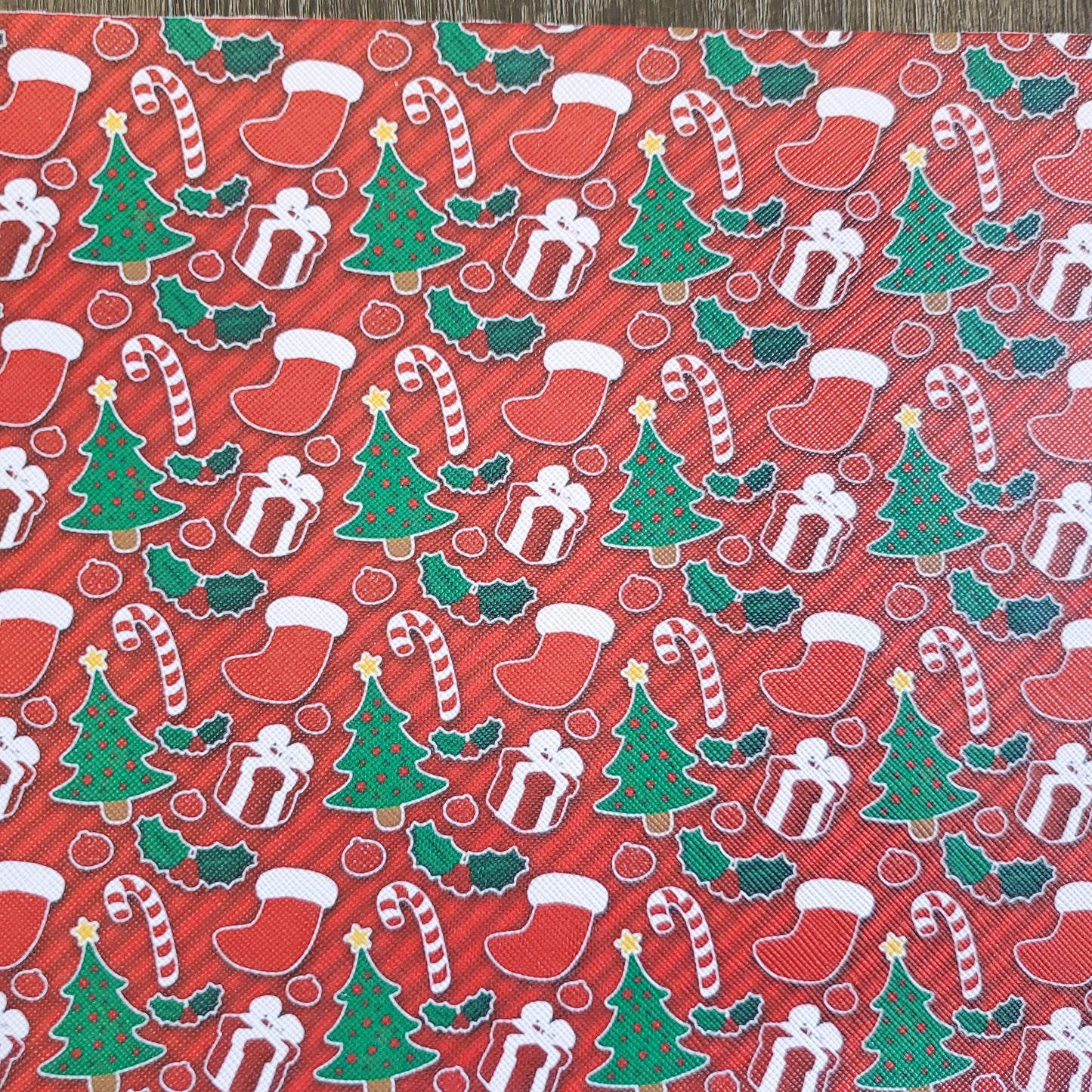 Christmas Time Faux Leather