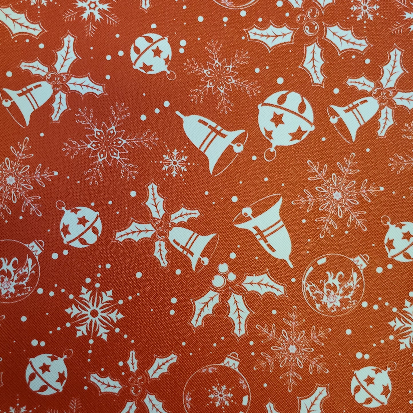 Red Bells Faux Leather