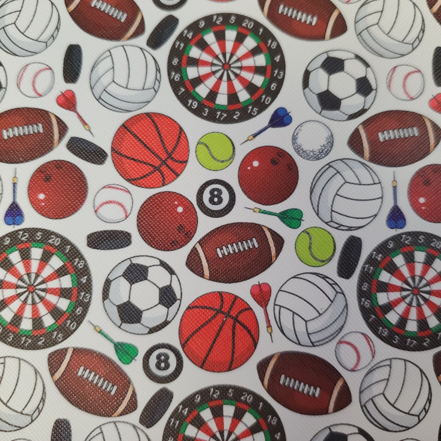 Sports collage Faux Leather