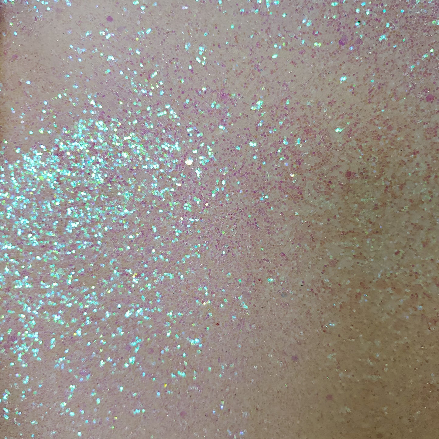 White with Pink Confetti Glitter Faux leather