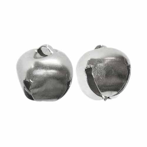 Jingle Bells Silver - 12mm - 8 pcs