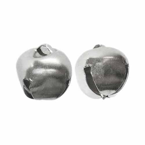 Jingle Bells Silver - 25mm -3 pcs