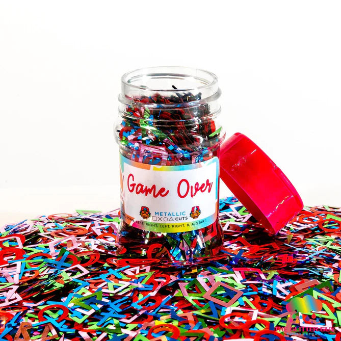 Game Over Glitter Shapes by Glitter Guy