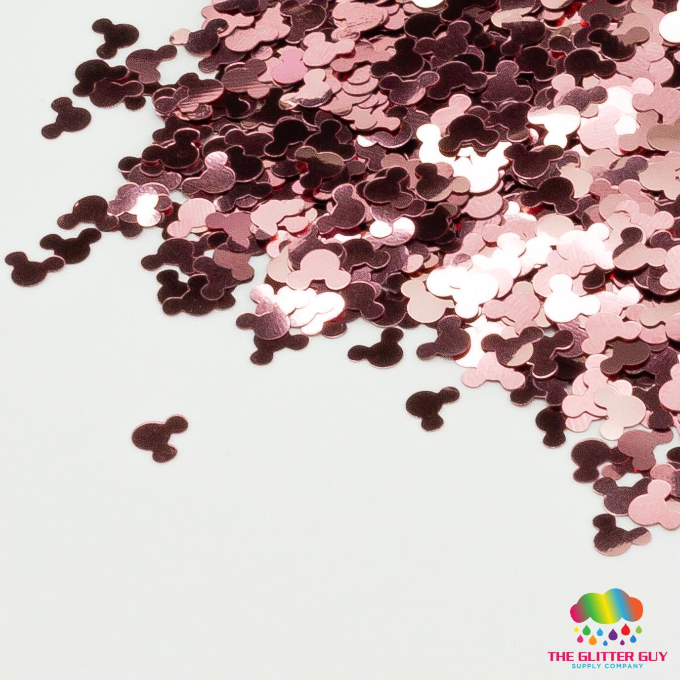 Rose Gold Mice Glitter