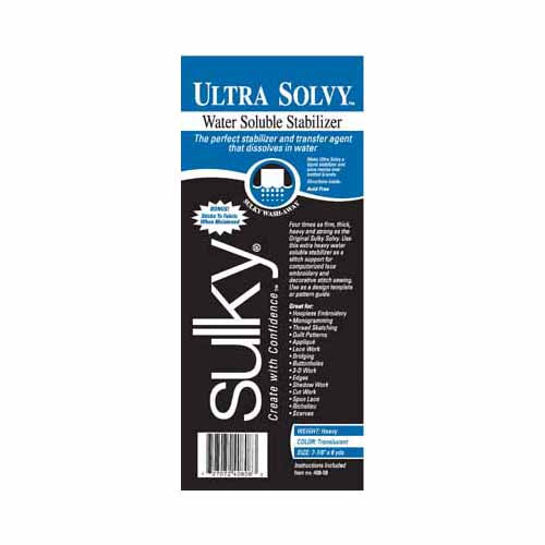 Sulky Ultra Solvy Water Soluble 7 2/3 " x 8yds Roll