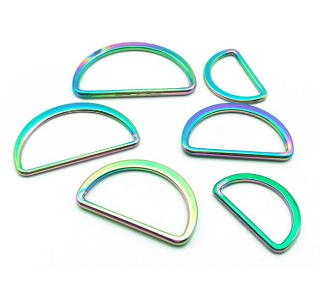 Rainbow Color D Rings 3CM