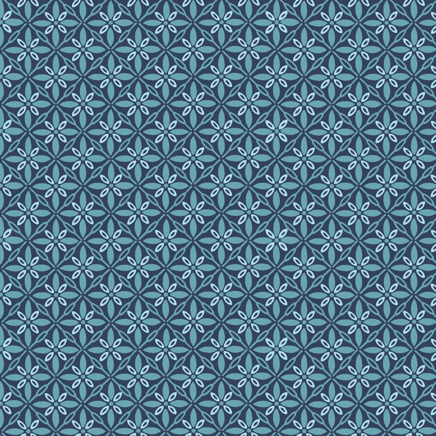 Kimberbell -Tufted Star Navy Blue